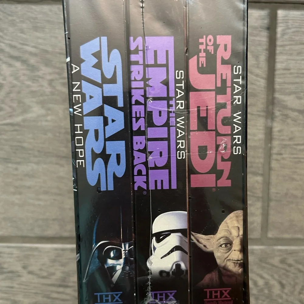 NWT Star Wars Trilogy VHS set NEW 3-Tape SEALED UNOPENED Original boxed set jedi